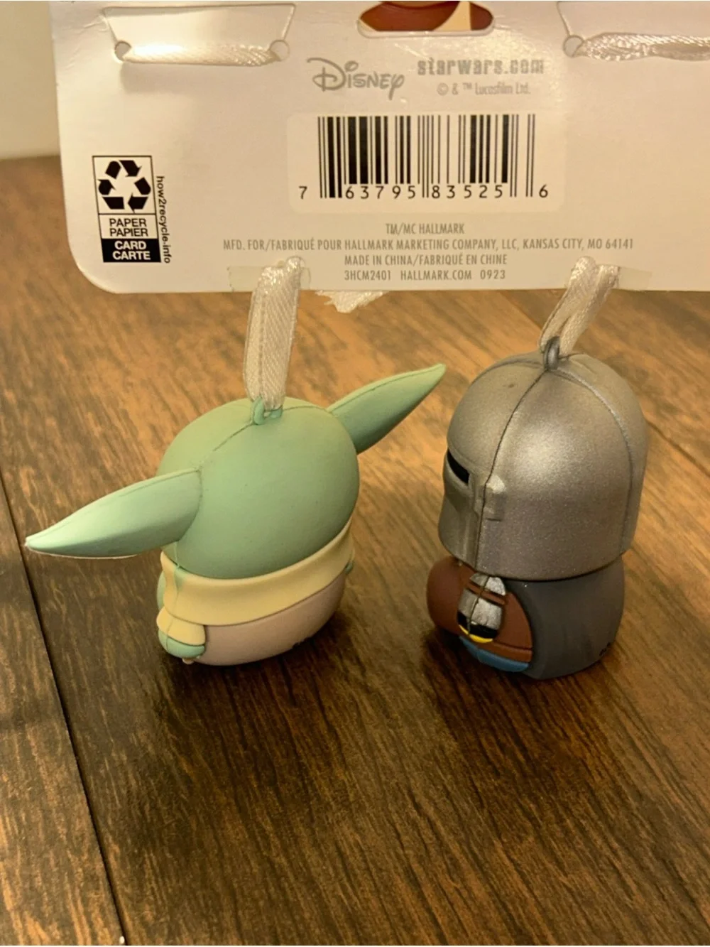 Hallmark Better Together Star Wars The Mandalorian & Grogu Set of 2 Ornaments NW